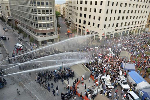 Batalla campal en el centro de Beirut